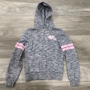 Unicorn Zip-up Hoodie with sequins